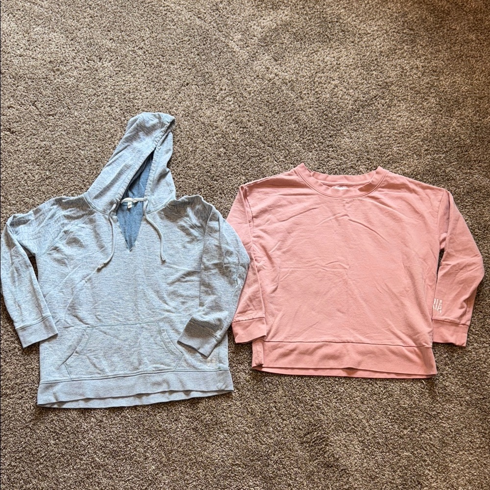 Blue and Pink Hoodies